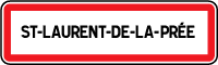 Plan officiel de la commune de St Laurent de la prée